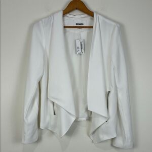 NWT BB Dakota Women's Medium White Waterfall Blazer